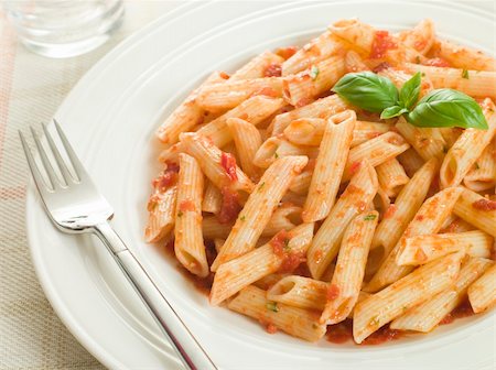 simsearch:400-04031652,k - Plate of Penne Arabriatta Stock Photo - Budget Royalty-Free & Subscription, Code: 400-04033330
