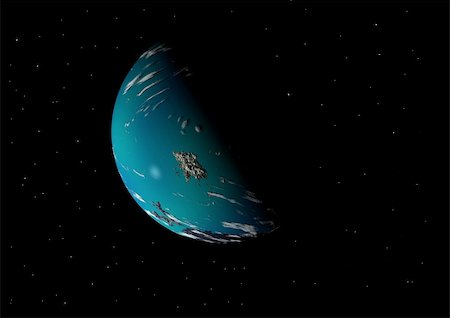 planets in another star system - An alien world floating around in space. Foto de stock - Super Valor sin royalties y Suscripción, Código: 400-04033417
