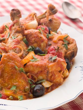 fish casserole - Sauted Chicken Provencale Stock Photo - Budget Royalty-Free & Subscription, Code: 400-04033897
