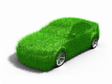 Computer generated image - Green Car . Photographie de stock - Aubaine LD & Abonnement, Code: 400-04045270