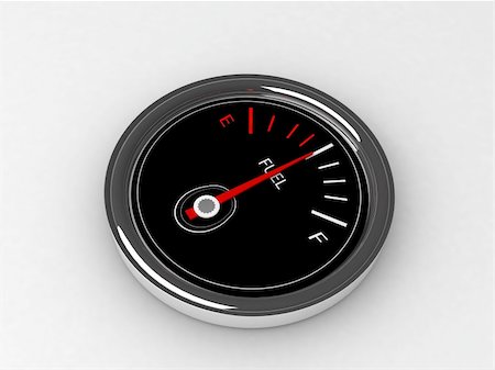 simsearch:400-04935883,k - three dimensional  fuel  gauge on an  isolated background Photographie de stock - Aubaine LD & Abonnement, Code: 400-04046349