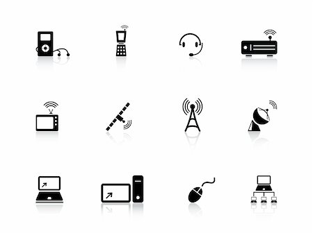 Media and communication  icon set from series in my portfolio. Foto de stock - Royalty-Free Super Valor e Assinatura, Número: 400-04047406