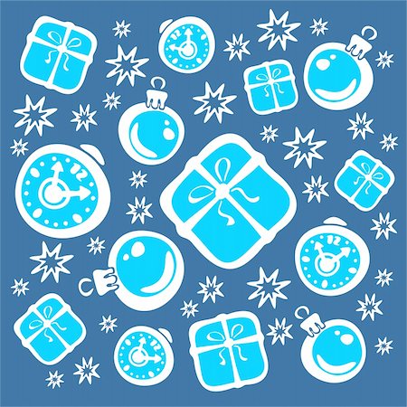 simsearch:400-05177023,k - Ornate christmas attributes: packing boxes, gifts, stars, balls. Stock Photo - Budget Royalty-Free & Subscription, Code: 400-04047881