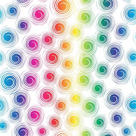 simsearch:400-08807079,k - Vector - Colorful retro seamless circles, can be tiled together. Stock Photo - Budget Royalty-Free & Subscription, Code: 400-04048118