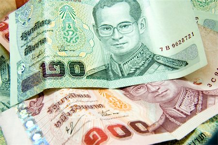 close up of thai money Photographie de stock - Aubaine LD & Abonnement, Code: 400-04048853