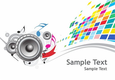 simsearch:400-04659104,k - abstract Music theme with sample test Photographie de stock - Aubaine LD & Abonnement, Code: 400-04049577