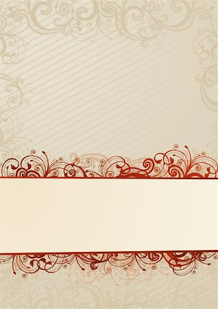 Vector light floral wallpaper with white copy-space Stock Photo - Budget Royalty-Free & Subscription, Code: 400-04040968