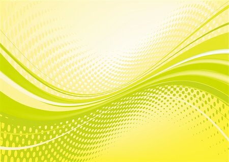 Yellow abstract techno background: composition of dots and curved lines - great for backgrounds, or layering over other images Stock Photo - Budget Royalty-Free & Subscription, Code: 400-04041429