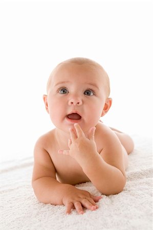 Baby lying down Stock Photo - Budget Royalty-Free & Subscription, Code: 400-04041786