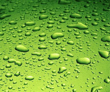simsearch:400-04707096,k - Water Splash Drops on Green Metallic Surface Stock Photo - Budget Royalty-Free & Subscription, Code: 400-04042606