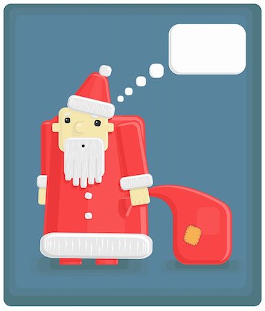 funny new years eve pics - Vector illustration of funny Santa Claus Stock Photo - Budget Royalty-Free & Subscription, Code: 400-04043484