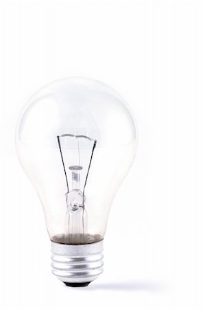 simsearch:400-04303624,k - White Light Bulb Isolated on White Stockbilder - Microstock & Abonnement, Bildnummer: 400-04043872