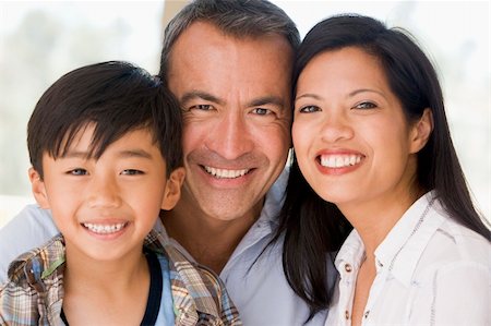 filipino family portrait - Family together smiling Stock Photo - Budget Royalty-Free & Subscription, Code: 400-04043959