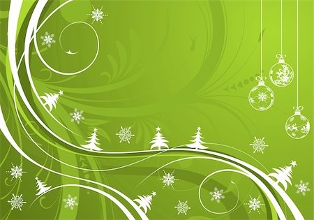 simsearch:400-04729276,k - Christmas background with sphere and wave pattern, element for design, vector illustration Stockbilder - Microstock & Abonnement, Bildnummer: 400-04054089