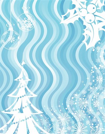 simsearch:400-04729276,k - Christmas background with sphere and wave pattern, element for design, vector illustration Stockbilder - Microstock & Abonnement, Bildnummer: 400-04054090