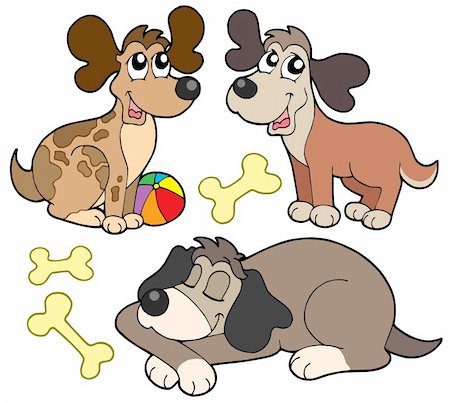 simsearch:400-04598569,k - Cute dogs collection - vector illustration. Stock Photo - Budget Royalty-Free & Subscription, Code: 400-04054119