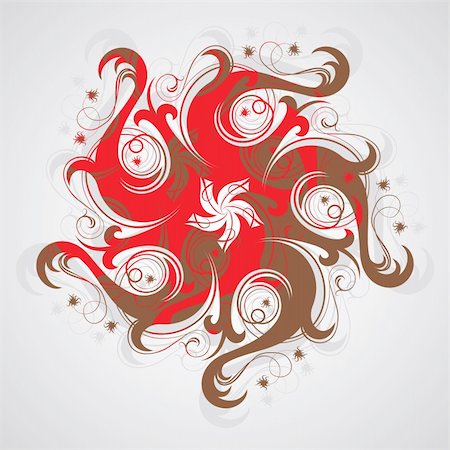 vector ornament In flower style Photographie de stock - Aubaine LD & Abonnement, Code: 400-04054193