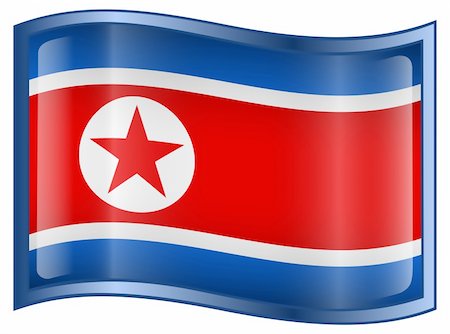 simsearch:400-04615817,k - Northern Korea Flag Icon, isolated on white background.  Vector - EPS 9 format. Foto de stock - Royalty-Free Super Valor e Assinatura, Número: 400-04054200