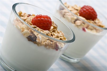 simsearch:400-04081024,k - Deliciously fresh yogurt and muesli in a glass Stock Photo - Budget Royalty-Free & Subscription, Code: 400-04054219