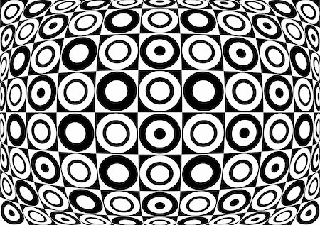 simsearch:400-04055943,k - Retro black and white pattern. Vector Stock Photo - Budget Royalty-Free & Subscription, Code: 400-04055958