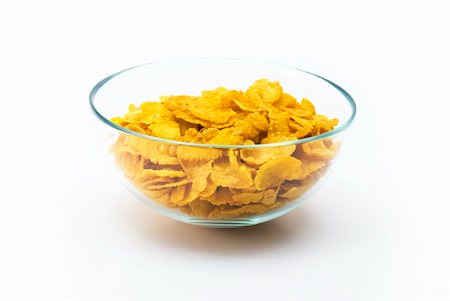 simsearch:400-03917186,k - Corn-flakes in a transparent bowl Stock Photo - Budget Royalty-Free & Subscription, Code: 400-04057569