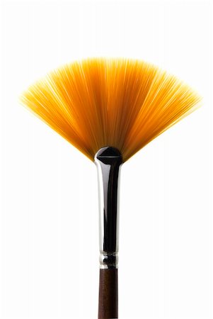 painter palette photography - Paintbrush on isolated on a white background Stock Photo - Budget Royalty-Free & Subscription, Code: 400-04057560