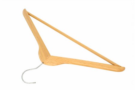Coat Hanger - pure white background Stock Photo - Budget Royalty-Free & Subscription, Code: 400-04057677