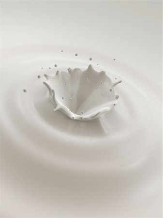 smoothie splash - 3d rendered illustration of a white milk splash Stock Photo - Budget Royalty-Free & Subscription, Code: 400-04057869