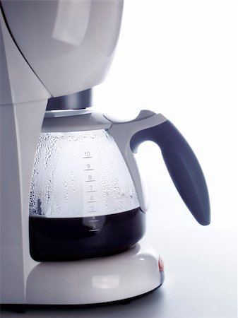 Coffee machine on white background Foto de stock - Super Valor sin royalties y Suscripción, Código: 400-04058289