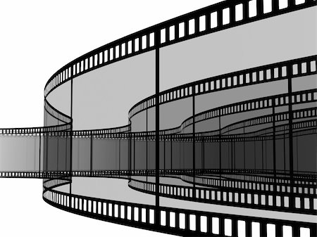 simsearch:400-04794614,k - 3d blank films strip over white background Stockbilder - Microstock & Abonnement, Bildnummer: 400-04058545