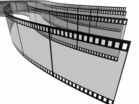 simsearch:400-04794614,k - 3d blank films strip over white background Stockbilder - Microstock & Abonnement, Bildnummer: 400-04058546