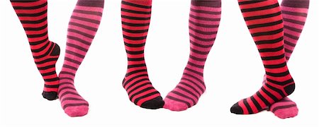 socks and floor and leg - Different Types Of Color Socks on White Background Stock Photo - Budget Royalty-Free & Subscription, Code: 400-04058998