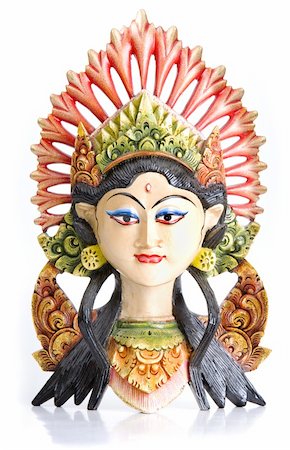 Carving of the face of an Eastern Indian Goddess Stock Photo - Budget Royalty-Free & Subscription, Code: 400-04059165
