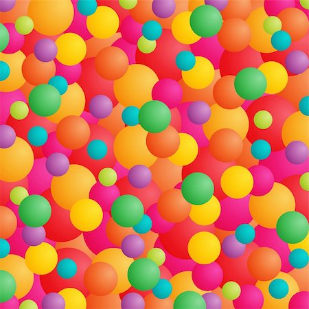 simsearch:400-04690017,k - Abstract background with balls or balloons in bright colors. Foto de stock - Super Valor sin royalties y Suscripción, Código: 400-04059515