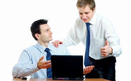 young businessmen discussing a project Stock Photo - Budget Royalty-Free & Subscription, Code: 400-04059791