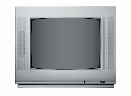 The TV isolated on a white background. Stock Photo - Budget Royalty-Free & Subscription, Code: 400-04059823