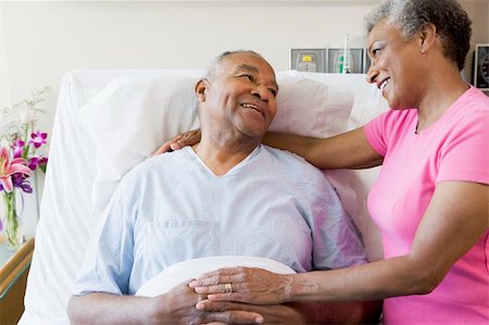 Senior Couple In Hospital Room Stock Photo - Budget Royalty-Free & Subscription, Code: 400-04050924