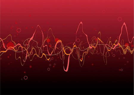 simsearch:400-05173615,k - Red Abstract lines background: composition of curved lines - great for backgrounds, or layering over other images Fotografie stock - Microstock e Abbonamento, Codice: 400-04051017