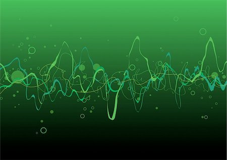 simsearch:400-05173615,k - Green Abstract lines background: composition of curved lines - great for backgrounds, or layering over other images Fotografie stock - Microstock e Abbonamento, Codice: 400-04051018