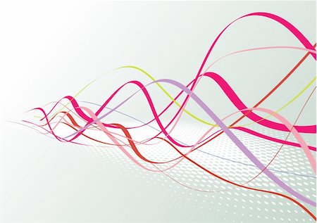 simsearch:400-04535250,k - Abstract lines background: composition of colored curved lines - great for backgrounds, or layering over other images Foto de stock - Super Valor sin royalties y Suscripción, Código: 400-04051022