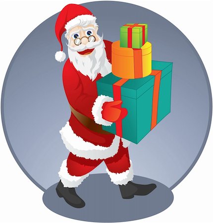 simsearch:400-04774270,k - Santa Claus pack Stock Photo - Budget Royalty-Free & Subscription, Code: 400-04051603