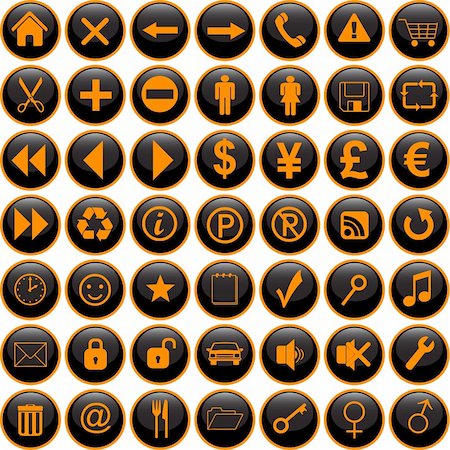 simsearch:400-04955160,k - icons set vector Stock Photo - Budget Royalty-Free & Subscription, Code: 400-04052312