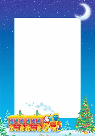 santa border - High resolution background for Christmas and New Years photo Stock Photo - Budget Royalty-Free & Subscription, Code: 400-04052608