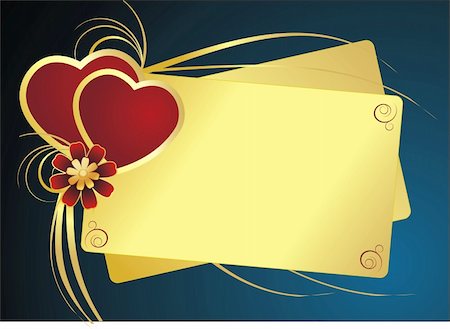 vector valentine day card with heart and flower Stock Photo - Budget Royalty-Free & Subscription, Code: 400-04052972