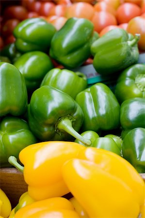 A bluk bin of peppers at an outdoor market Stock Photo - Budget Royalty-Free & Subscription, Code: 400-04053704