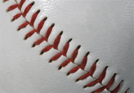 simsearch:400-04673387,k - Extreme macro of a baseball seams and stitches Stock Photo - Budget Royalty-Free & Subscription, Code: 400-04064021