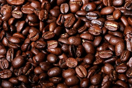 Background of delicious freshly roasted coffee beans Stock Photo - Budget Royalty-Free & Subscription, Code: 400-04064085