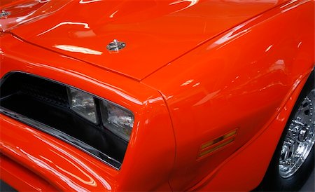 pontiac - Detail of a sports car from the seventies Stockbilder - Microstock & Abonnement, Bildnummer: 400-04064279