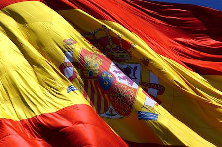 Giant spanish flag Foto de stock - Royalty-Free Super Valor e Assinatura, Número: 400-04064320