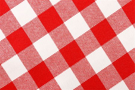 Close-up of classic red picnic cloth - The tablecloth is new, clean and flat Stock Photo - Budget Royalty-Free & Subscription, Code: 400-04064336